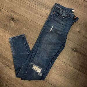 H&M 30inch Skinny Ripped Jeans